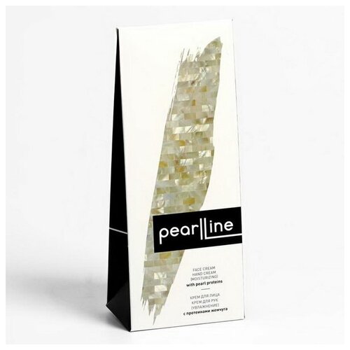 Подарочный набор PearlLine: крем для лица, 50мл и крем для рук, 40 мл