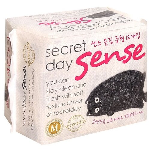 Гигиенические прокладки Secret Day Sense Medium 12 шт