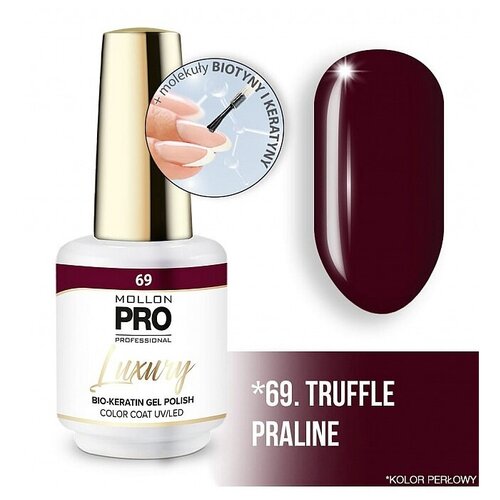 Mollon Pro/ Гель-лак LUXURY COLOR COAT №069 TRUFFLE PRALINE (8 ml)