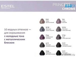 Купить крем-краска ESTEL PRINCESS ESSEX CHROME 8/16, цены на Мегамаркет