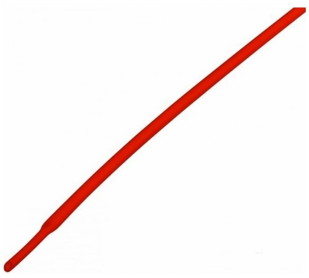 Термоусадочная трубка красная ТНТ (2:1) 10/5 мм Кембрик для проводов электрики и рыбалки длинной 1м, 1 шт. - фотография № 2