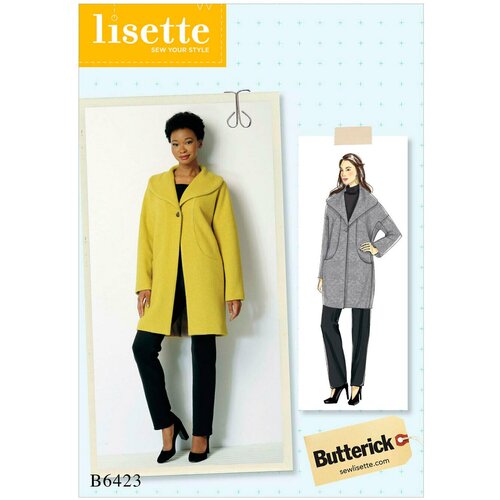 Выкройка BUTTERICK №6423 Пальто выкройка butterick 6423 пальто