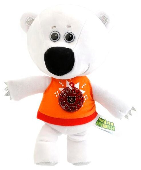 Мягкая игрушка Мульти-Пульти Ми-ми-мишки Медвежонок Белая тучка в коробке, 25 см, оранжевый