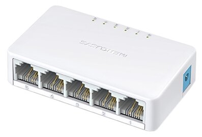 Коммутатор Mercusys MS105 белый, неуправляемый, 5 port