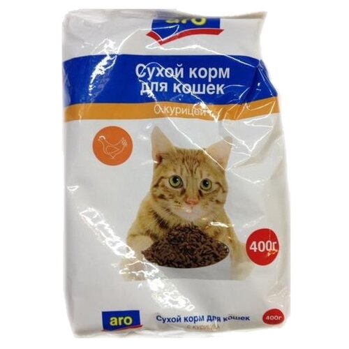 Сухой корм для кошек Aro С курицей 400г