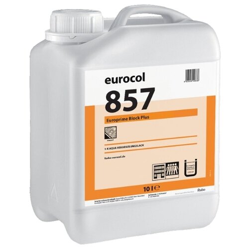 Изолирующий водно-дисперсионный грунтовочный лак eurocol 857 EUROPRIME BLOCK PLUS белый 5 кг.