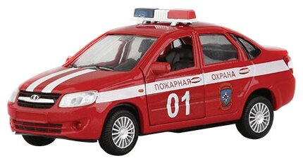 Легковой автомобиль Autogrand Lada Granta пожарная охрана (33953) 1:36, 12 см, красный/белый