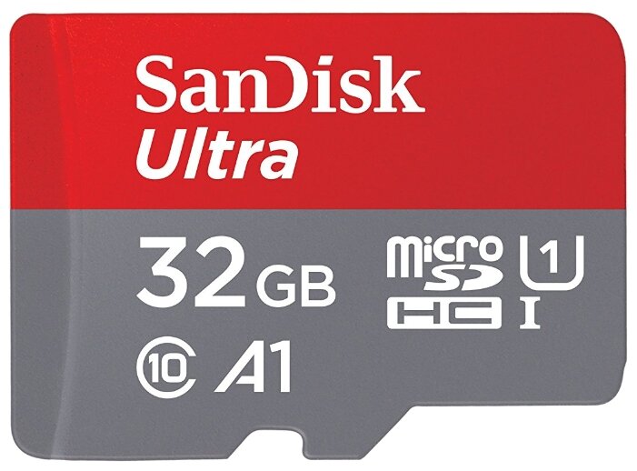 Карта памяти SanDisk Ultra microSDHC Class 10 UHS Class 1 A1 98MB/s 32GB + SD adapter