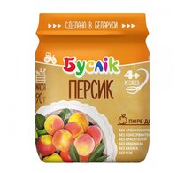 Пюре Буслик персик (с 4 месяцев) 90 г, 1 шт