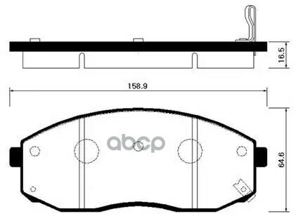 Колодки Тормозные Дисковые Kia: Bongo?(Together) HSB арт. HP1024