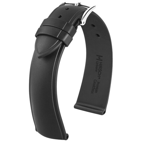 Ремешок HIRSCH, фактура гладкая, черный