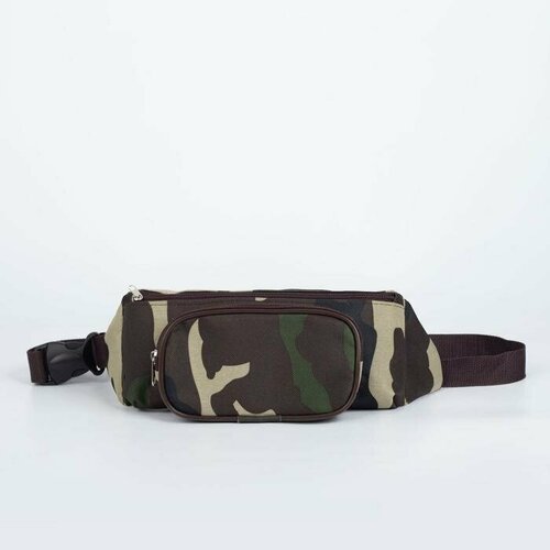 фото Сумка поясная зфтс, коричневый, хаки