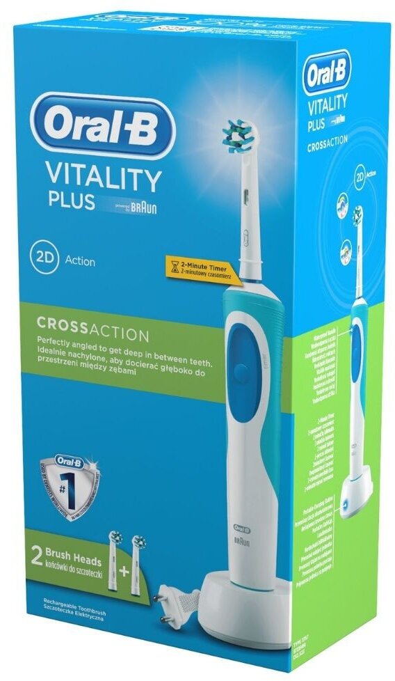 Электрическая зубная щетка Braun Oral-B Vitality CrossAction Starter Pack - фотография № 19