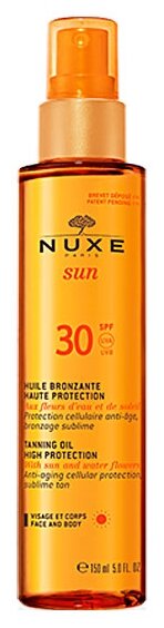 Купить Nuxe Sun тонирующее масло для тела SPF 30 150 мл по низкой цене с доставкой из Яндекс.Маркета