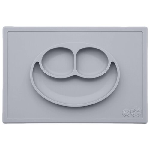 фото Тарелка ezpz happy mat pewter