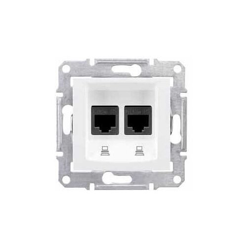 фото Розетка для интернета / телефона RJ45 Schneider Electric SEDNA SDN4400121, белый