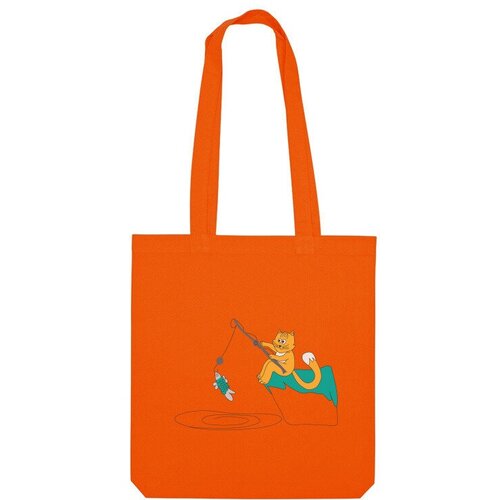 фото Сумка шоппер us basic, оранжевый