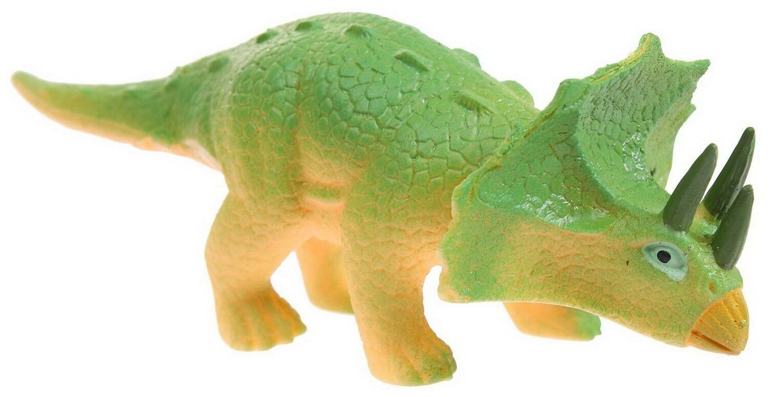 Фигурка Abtoys Юный натуралист: Динозавры, Трицератопс, резиновая (PT-01697)