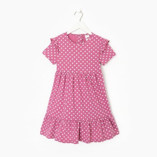 Платье для девочки, цвет розовый, рост 110 см платье luneva размер 110 синий белый