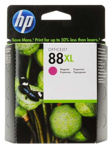 Картридж HP C9392AE 88XL magenta для HP Officejet Pro K5400dn, K5400dtn, K550, K550dtn, K550dtwn, K8600, L7480, L7580, L7590, L7680, L7780 (17 мл.)