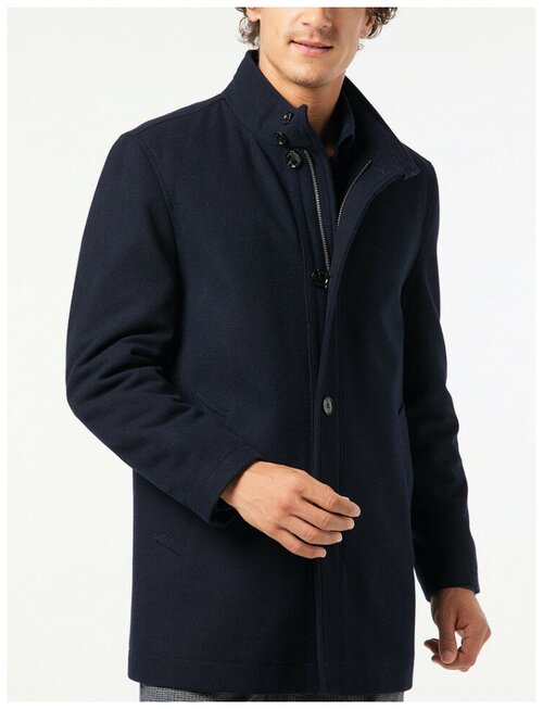 Куртка Pierre Cardin, мужская, демисезон/зима, внутренний карман, размер 52, синий