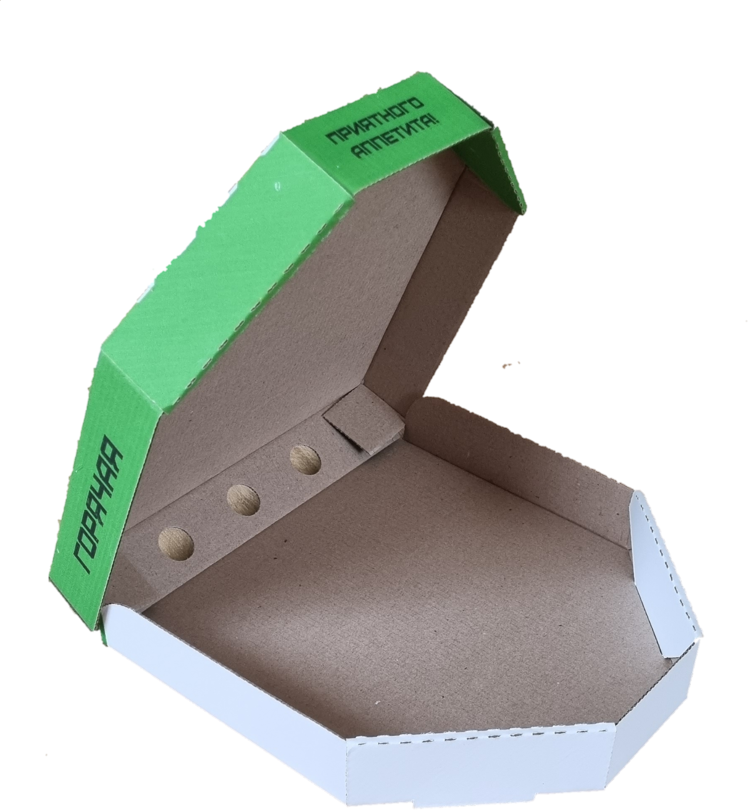 Коробка для пиццы 25х25х4 см. - фотография № 4