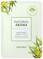 TONY MOLY тканевая маска Natural Aroma Eucalyptus для сияния кожи 21 г 1 шт. саше