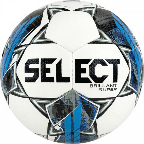 Футбольный мяч SELECT BRILLANT SUPER FIFA, бел/сер/син, 5