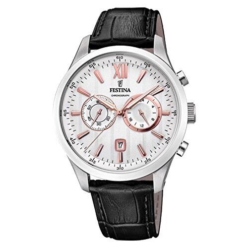 Наручные часы FESTINA, серебряный наручные часы festina classics швейцарские наручные часы festina f20010 1 мужские кварцевые водонепроницаемые золотой