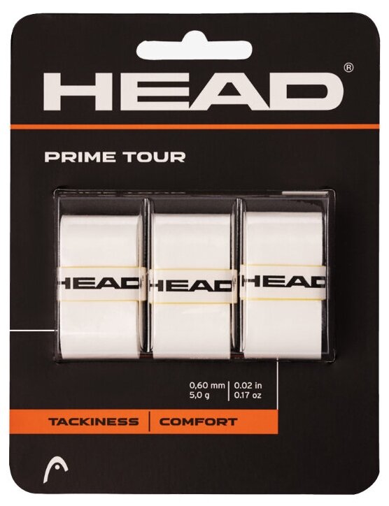 Обмотка для ручки ракетки HEAD Overgrip Prime Tour x3 White 285621-WH