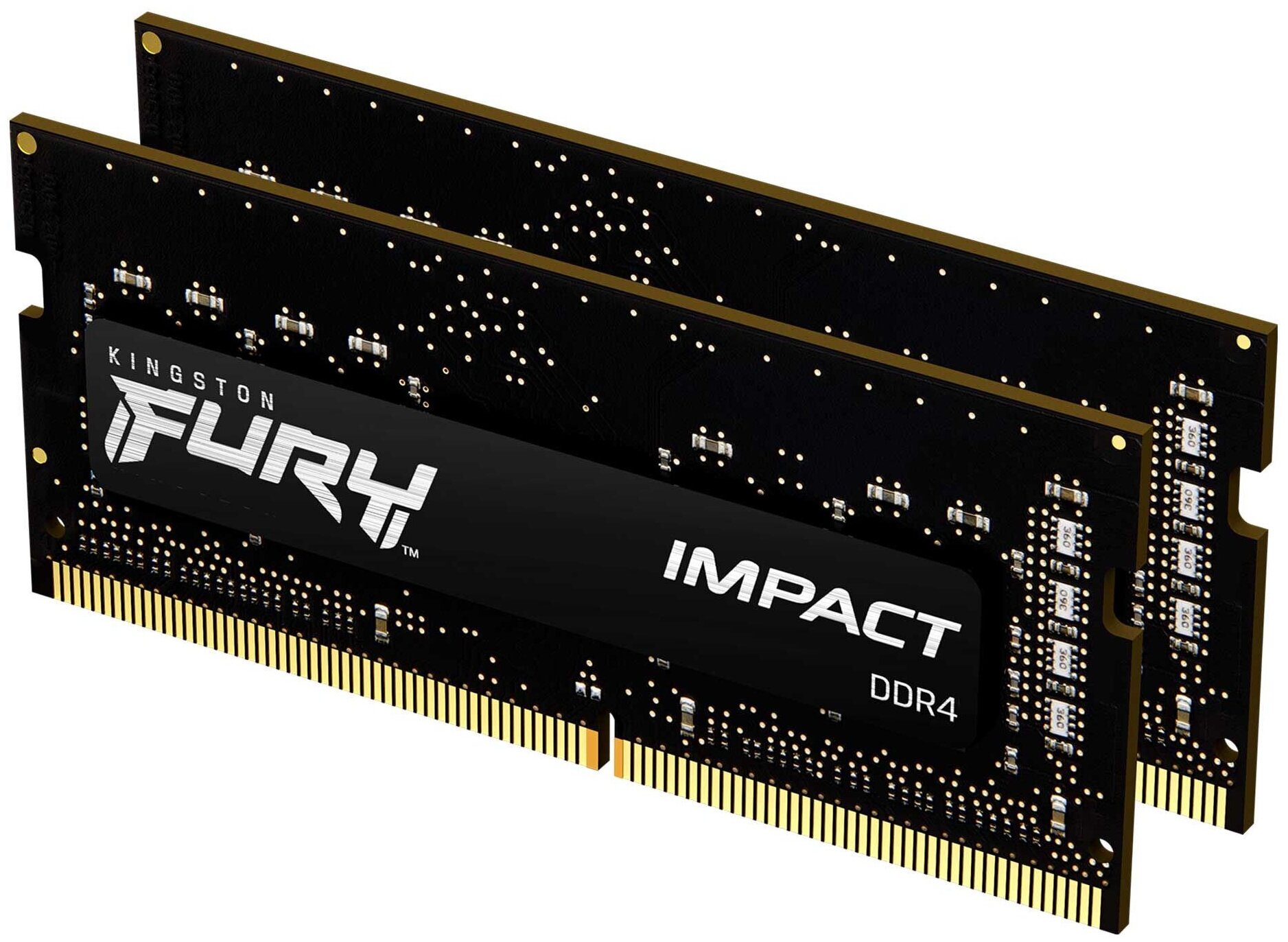 Модуль памяти SO-DIMM DDR4 16Gb (2x8Gb) PC25600 3200Mhz Kingston Fury Impact (KF432S20IBK2/16)