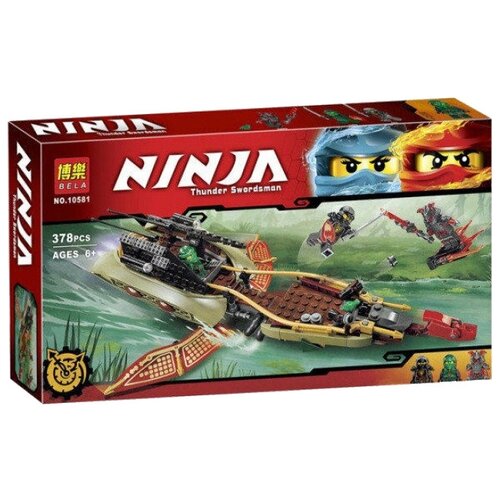 минифигурки ninja go ниндзя го Конструктор Lari (Bela) Ninja 10581 Тень судьбы, 378 дет.