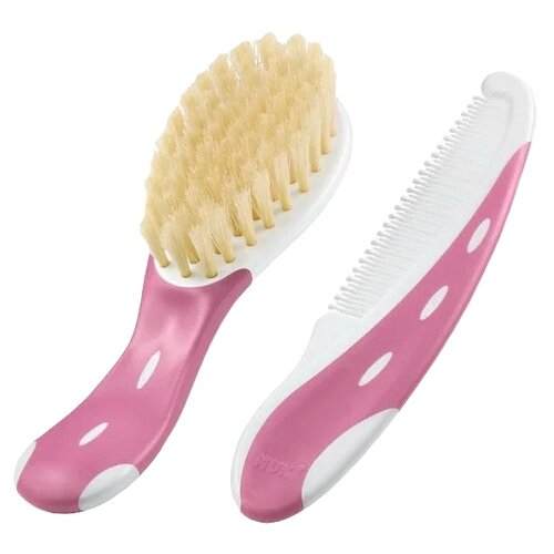 Набор расчесок NUK Baby Brush  Comb розовый