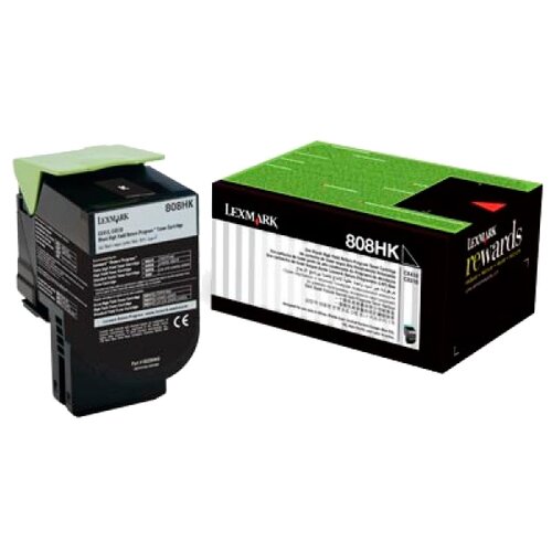 Картридж Lexmark 80C8HK0, 4000 стр, черный картридж ds 80c8hk0 808hk черный