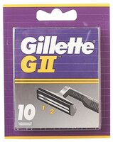 Сменные лезвия Gillette G-II 10 шт.