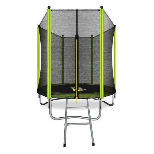 фото Батут arland 6ft с внешней страховочной сеткой и лестницей (light green) (светло-зеленый)