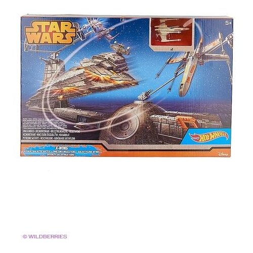 Hot Wheels игрушка Mattel Hot Wheels Star Wars Игровой набор Битва с имперским крейсером CGN30
