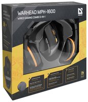 Компьютерная гарнитура Defender Warhead MPH-1600 черный