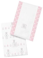 Swaddle Designs Набор полотенчиков для срыгивания (2 шт), 2 шт , расцветка: geo floral/синий/белый/с