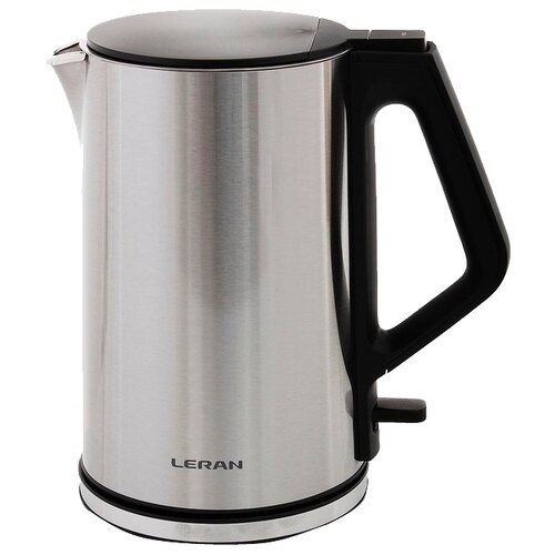 Чайник Leran EKM-1575, черный/серебристый чайник leran ekm 1555 dw черный