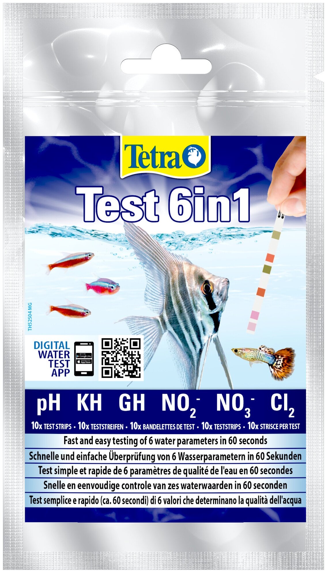 Тест для воды в аквариуме Tetra Test 6in1 (10 шт.)