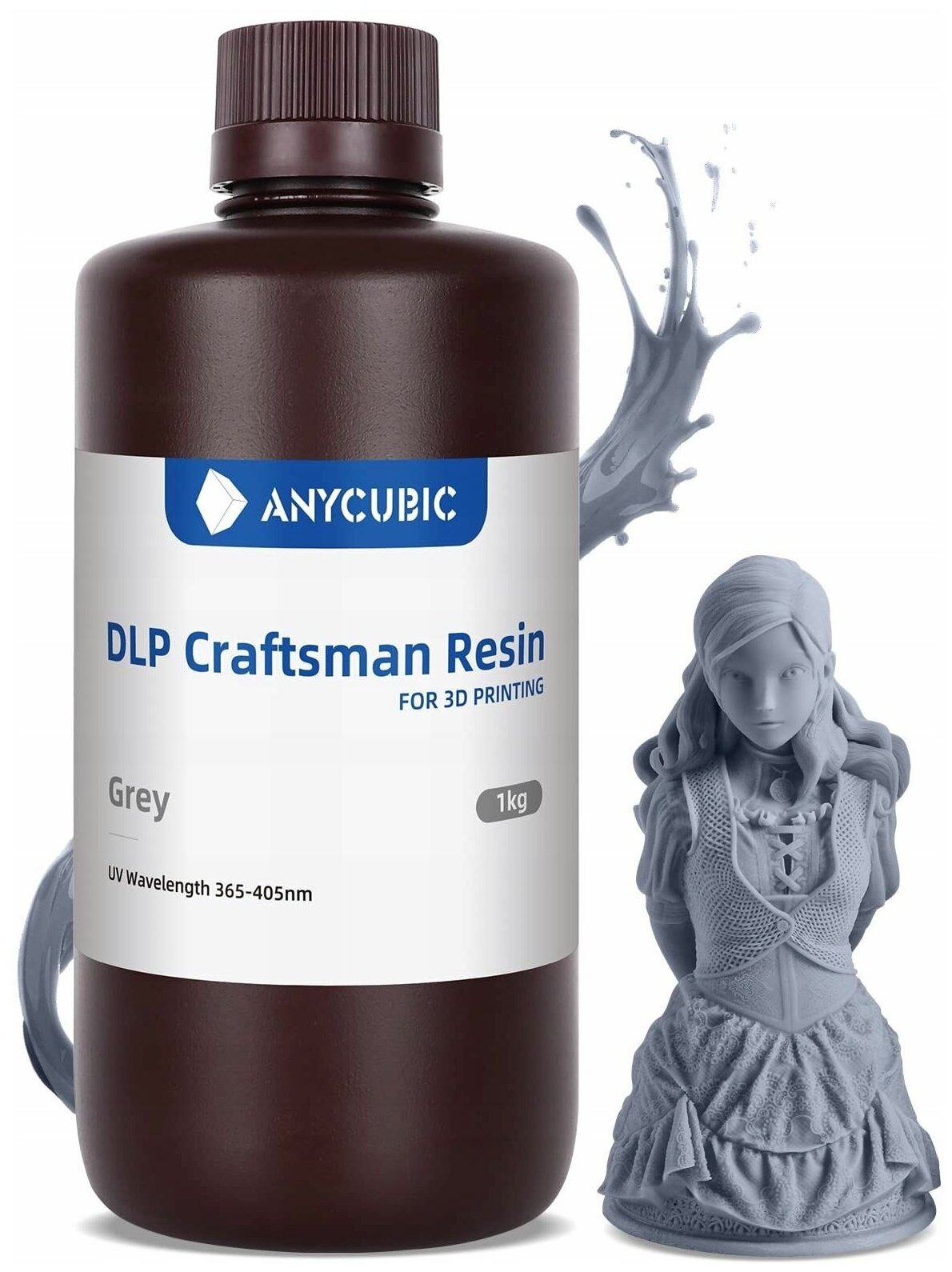 Фотополимерная смола Anycubic DLP Craftsman 1 кг белая