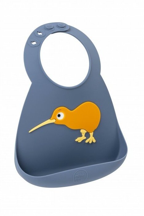 Baby Bib Kiwi Серый