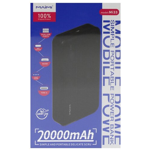 Внешний аккумулятор Maimi 20000 Mi33 89000₽