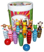 Боулинг Qiqu Wooden Toys Зоопарк (B-022)