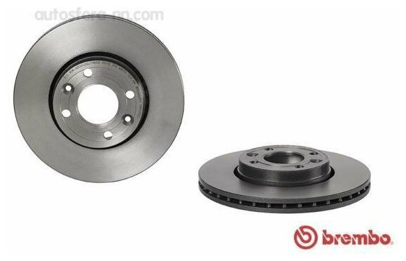 BREMBO 09907821 09.9078.21_диск тормозной передний!\ LADA X-RAY 16>