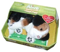 Интерактивная мягкая игрушка WowWee Alive Sleeping puppy коричневый/черный