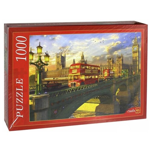 фото Пазл Рыжий кот Лондонский мост, вид на Биг-Бэн (МГ1000-7350), 1000 дет.