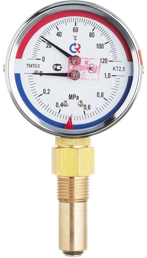 Термоманометр росма ТМТБ-31Р.1 (2331) 1/2 НР(ш) радиальный 10 бар d80 мм 120 °С