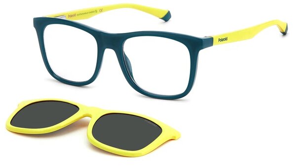 Солнцезащитные очки Polaroid, прямоугольные, оправа: пластик